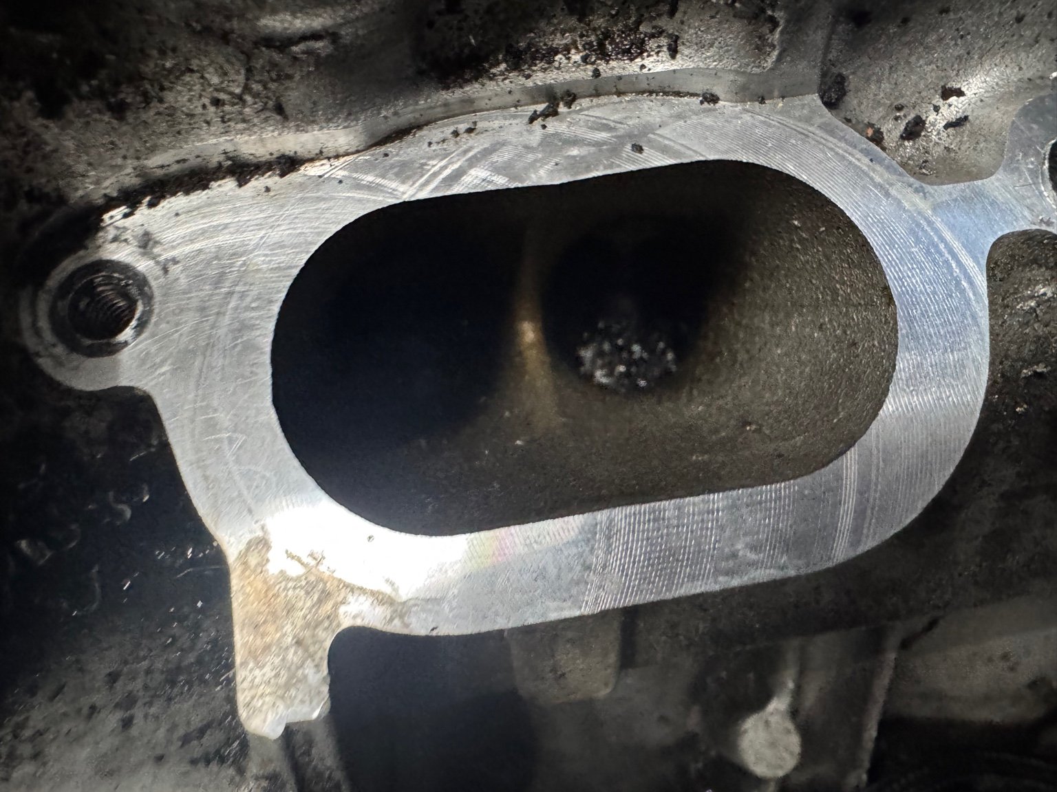 CLS63S intake valves before walnut blasting